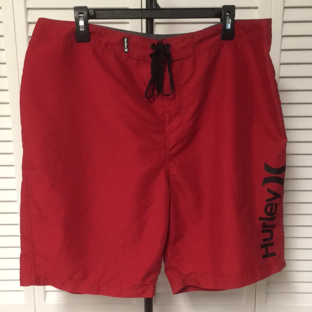 Red, Hurley, Board Shorts (Size 36)